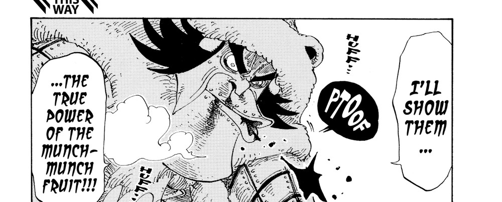Wapol boasts about the true power of the Munch-Munch Fruit at Drum Rockies, One Piece Vol. 17